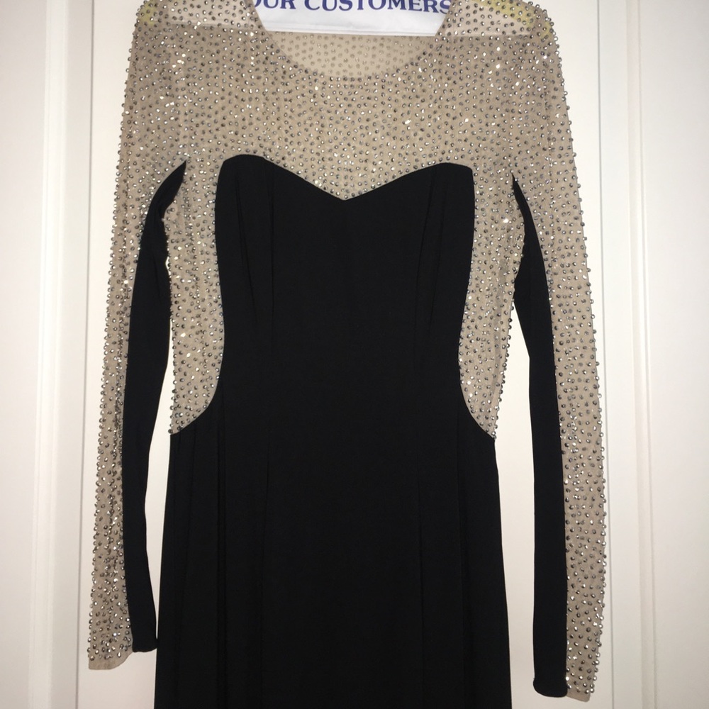 Long Formal Rhinestone Dress - Picture 2 of 5